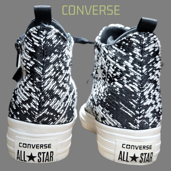 Converse Chuck Taylor All Star Winter Knit Selene Mid Zip Sneaker - Picture 8 of 10